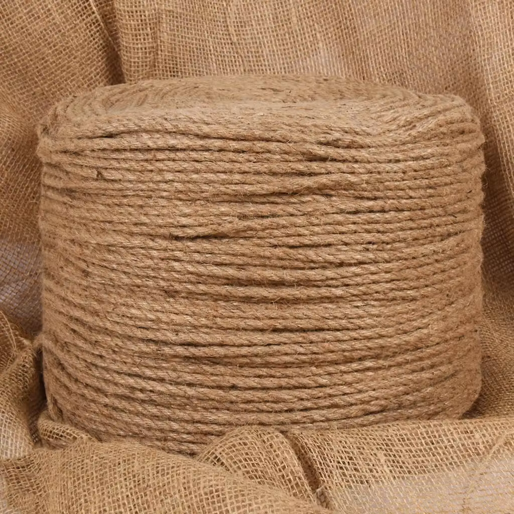 Corda in juta vidaXL colore beige, lunghezza 50 m, spessore 6 mm