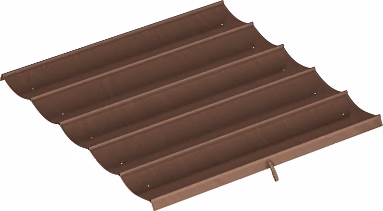 Pergola retrattile 3x3m, resistente alle intemperie, colore caffè