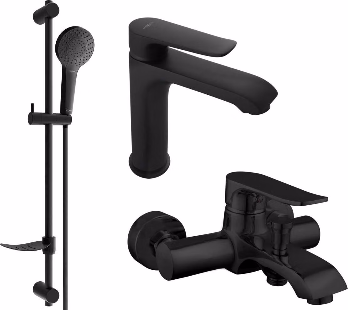 Mexen Pecos DF05 set da bagno, nero - 72703DF05-70