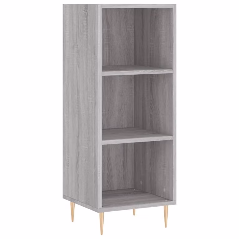Credenza Grigio Sonoma 34,5x32,5x90 cm in Legno Multistrato