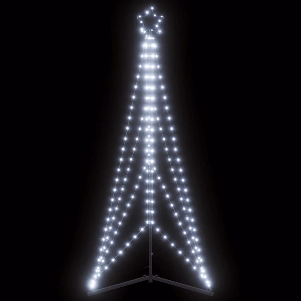 Albero di Natale con 363 LED vidaXL, luce bianco freddo, regolabile, Altezza: 180 cm