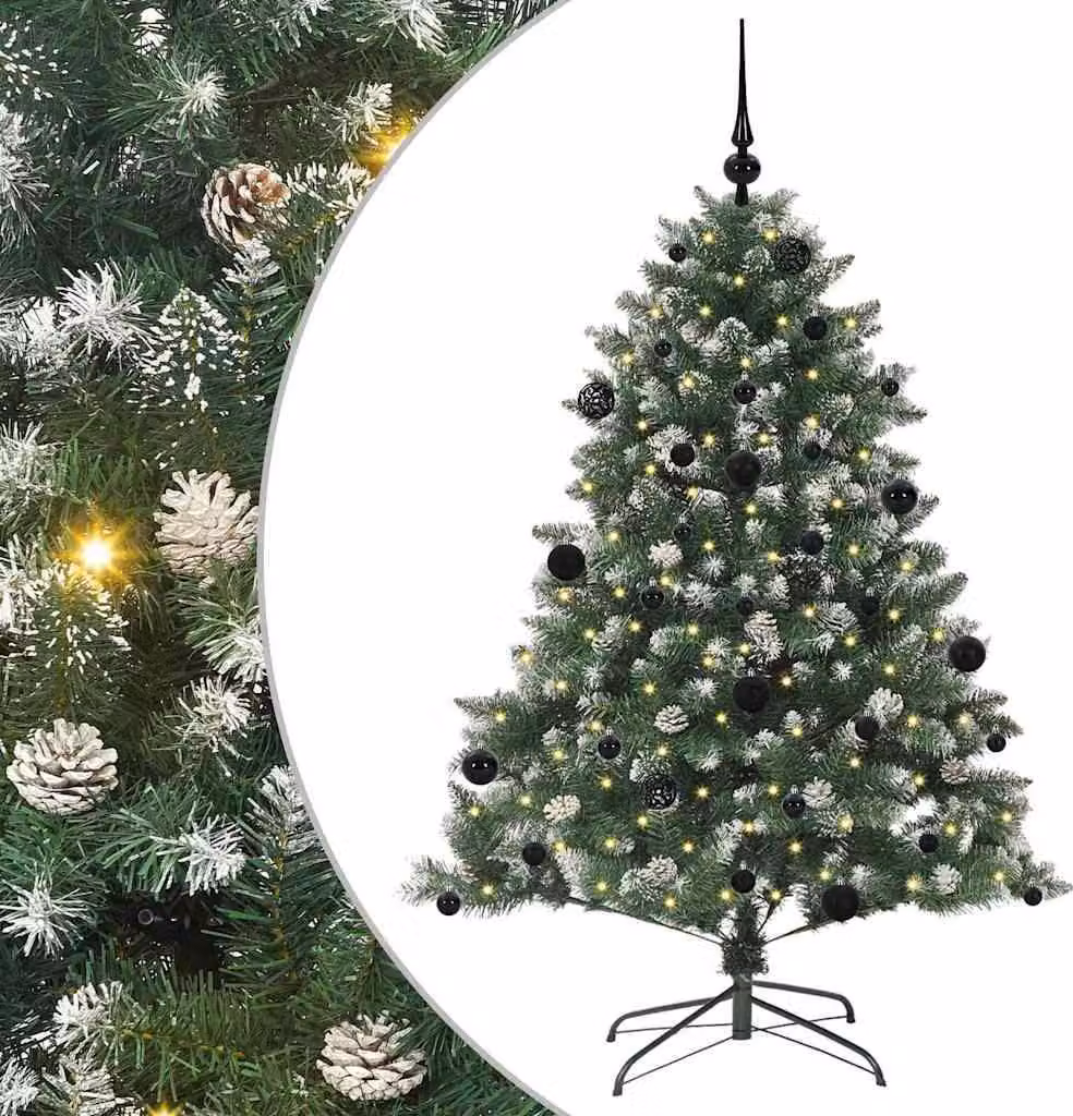 Albero di Natale artificiale con 150 LED Verde 150 cm