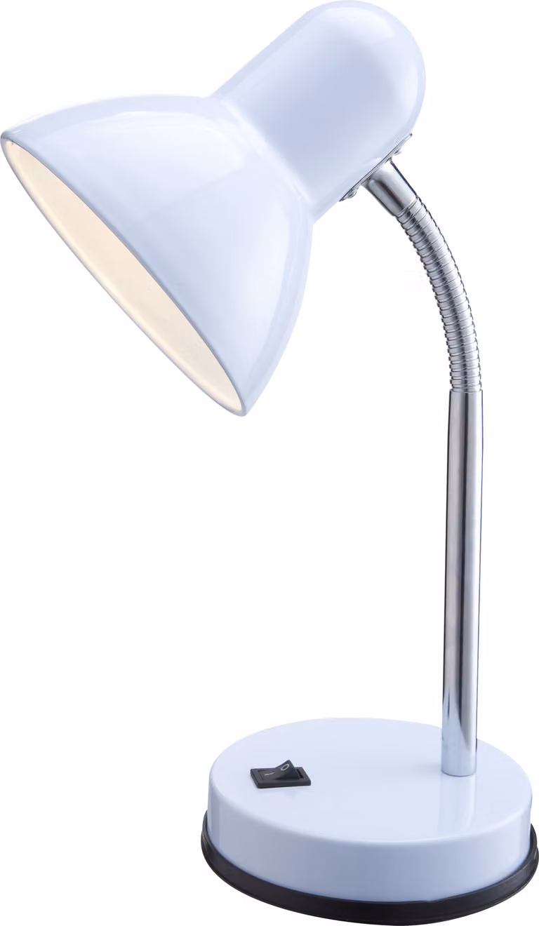 Globo Basic lampada da tavolo in plastica bianca, 1xE27; 2485