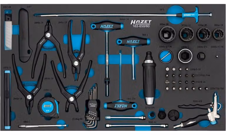 Set di utensili HAZET, assortimento da 61 pezzi
