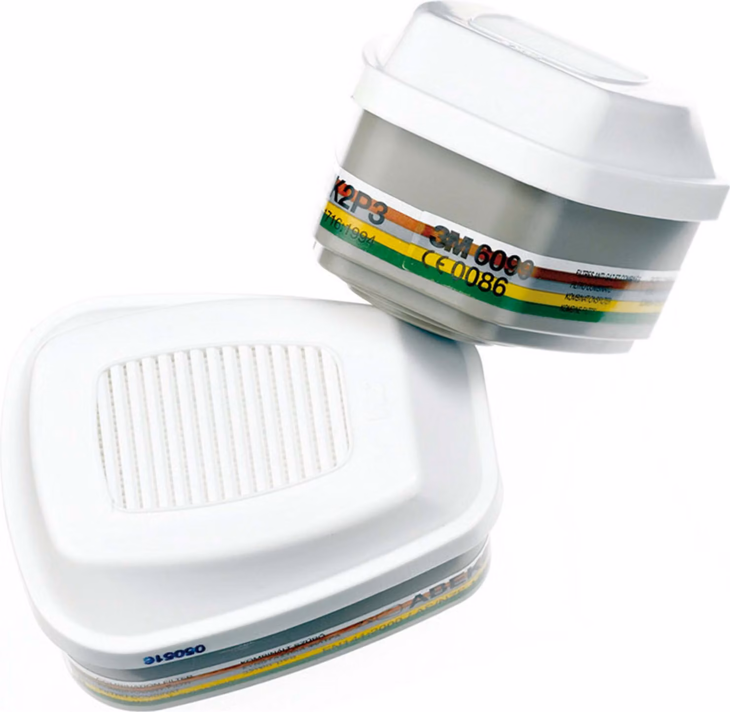 3M filtro per gas e combinato 6099 A2 B2 E2 K2 Hg P3R+formaldeide EN 14387:2004+A1:2008 per le serie 6000 - 7100104327
