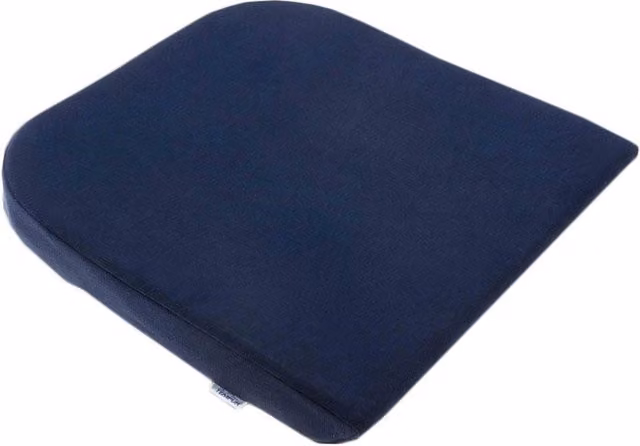 Cuscino da seduta Tempur in memory foam blu per sollievo e sostegno mirato