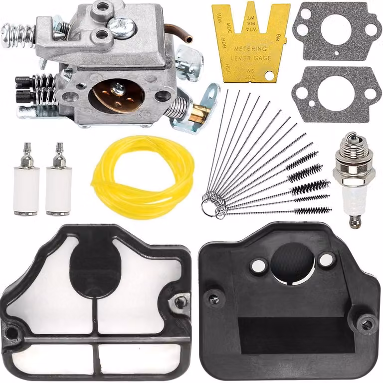 Kit sistema di alimentazione carburante per Husqvarna 36, 41, 136, 137, 137E, 141, 142, 141LE, 142E - Carburatore e accessori - Codici: WT-834, WT-657, WT-529
