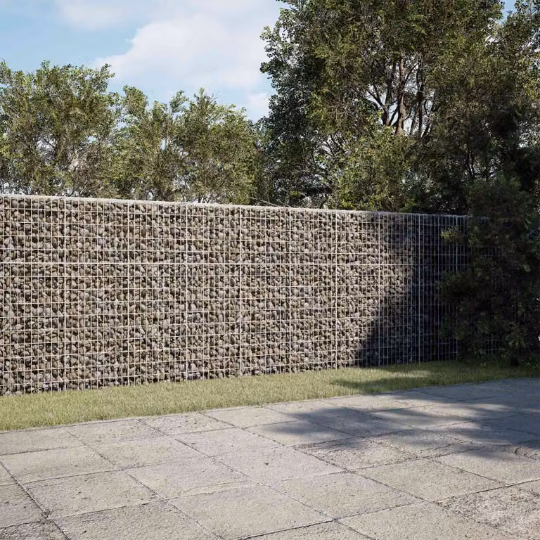 vidaXL Gabione con Filo da 3,5 mm e Rete da 5x10 cm 1100x10x150 cm