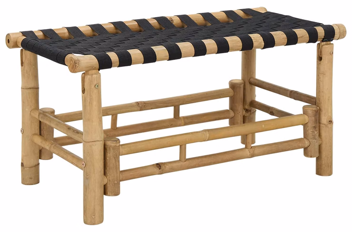 Panchina da giardino 80 x 38 x 40 cm Bambù Naturale