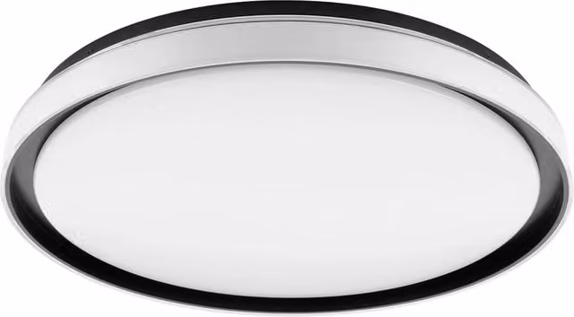 Plafoniera Minimal Eglo con LED Integrato 10W, Dimmerabile e con Telecomando, Colore Nero