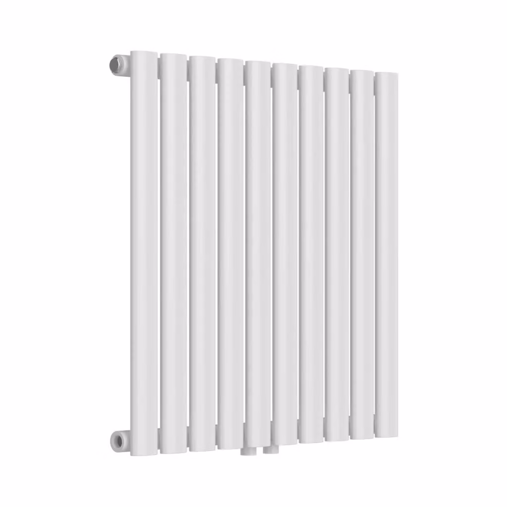 Termosifone a pannello singolo con elementi tubolari neu.haus in acciaio, Bianco, L 60 cm x H 60 cm x P 60 cm – 2