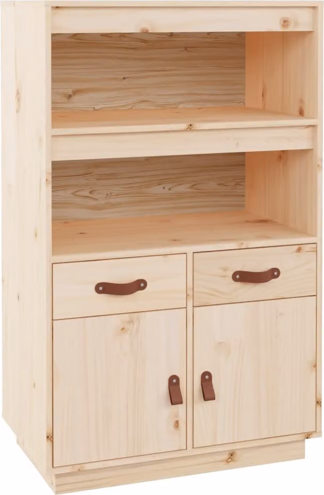 Credenza 67x40x108,5 cm in Legno Massello di Pino