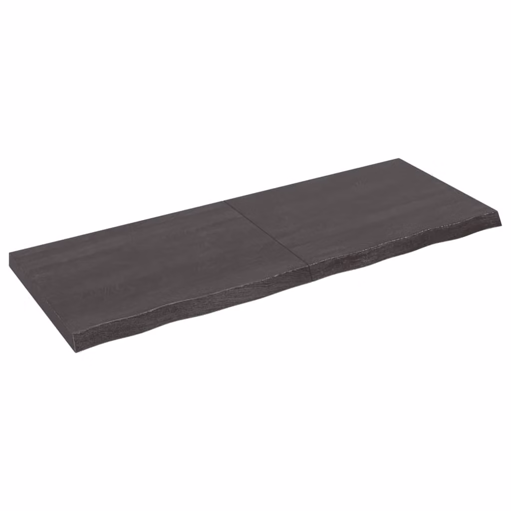 Piano Bagno Marrone Scuro 160x60x(2-6)cm Legno Trattato