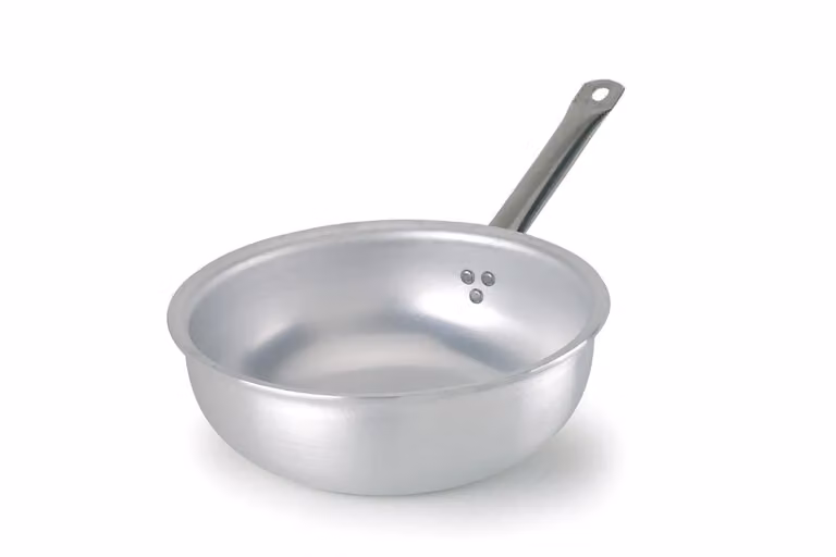 Padella a mantecare in alluminio con manico in acciaio inox, spessore 3 mm, diam. 36cm