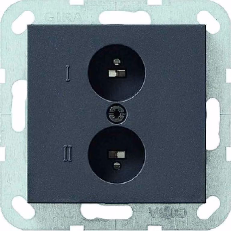 Gira presa per altoparlante stereo presaE2 antracite 40228
