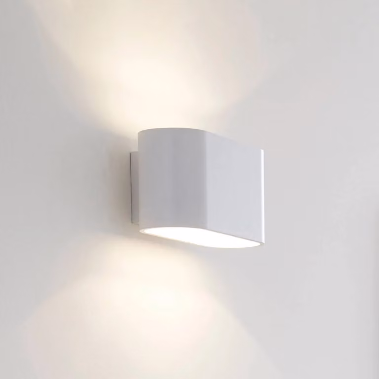 Lucide Applique da parete Xera, dimmerabile, Bianco / Opale, Soggiorno / Sala da pranzo, Alluminio, Moderno, Applique