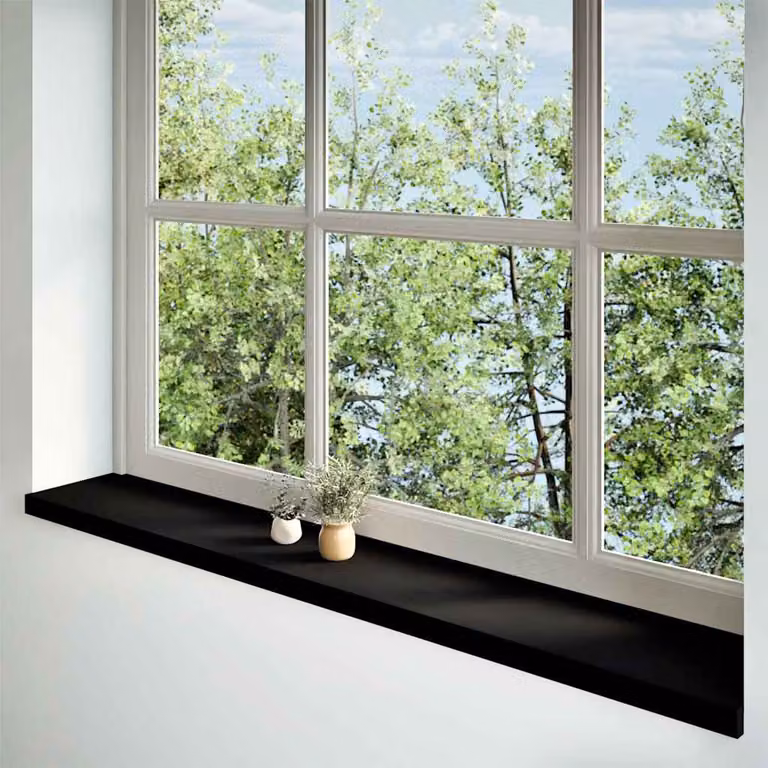 vidaXL Davanzali 2 pz Marrone-nero 160x30x2 cm Legno Massello Rovere