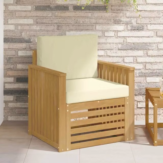 Set di divani da esterno-Sofa da giardino Poliestere Bianco 537821