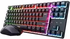 Combo Tastiera e Mouse Trust GXT 832 Thado TKL Black 25983