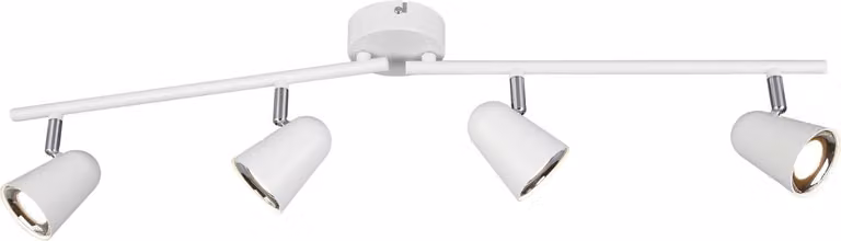 TRIO TOULOUSE, plafoniera, 4 luci, LED, 3000 K, 400 lm, bianco