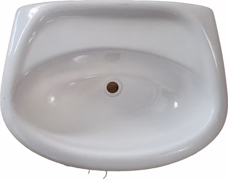 Lavabo a incasso camper caravan campeggio barca 450 mm x 345 mm x150 mm ovale bianco