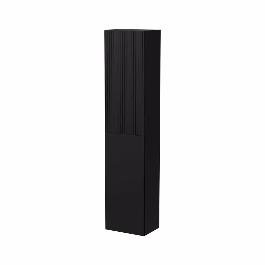Vetrina Longano DMORA con ante in vetro, colore antracite opaco, design moderno da parete – 2