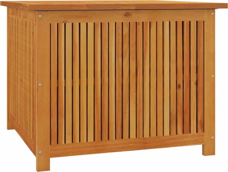 Contenitore da Giardino 75x75x58 cm in Legno Massello di Acacia