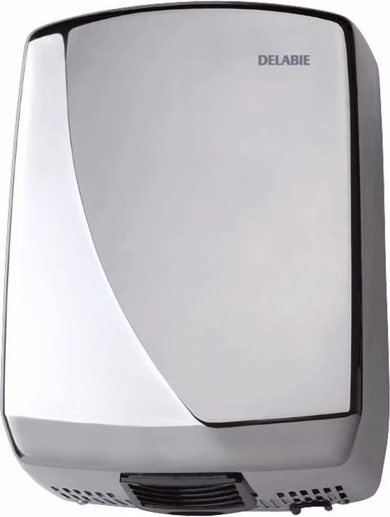 Asciugamani Delabie automatico, acciaio inox 1.4301 hgl.pol.