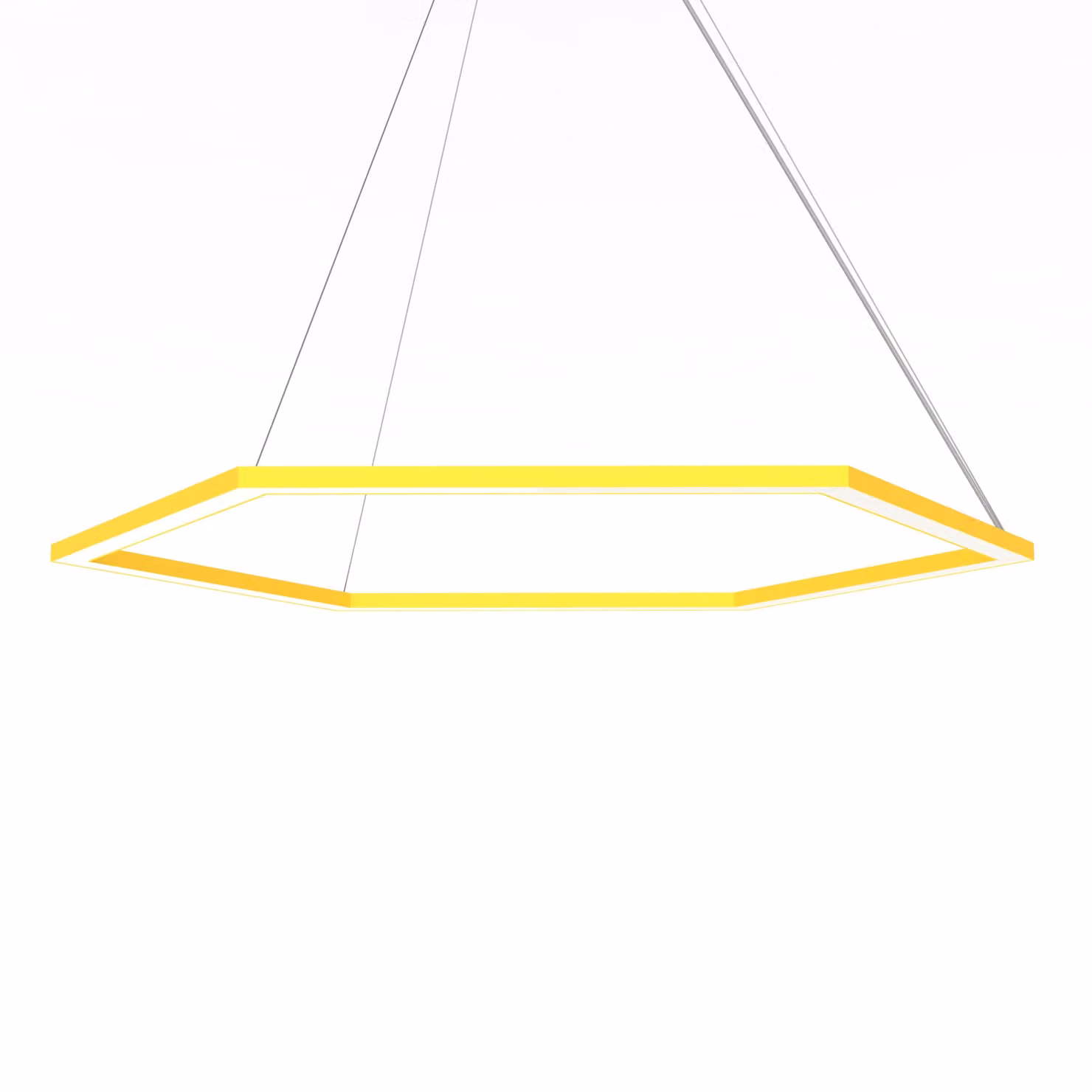 Lampada A Sospensione Esagono D90 Monocolore Opaca