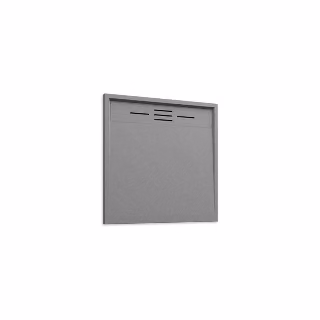 Piatto doccia quadrato Parama effetto pietra grigio antiscivolo L: 80 cm x P: 80 cm