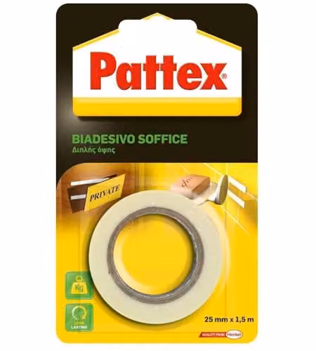 Pattex Biadesivo Soffice 25 mm x 1,5 m