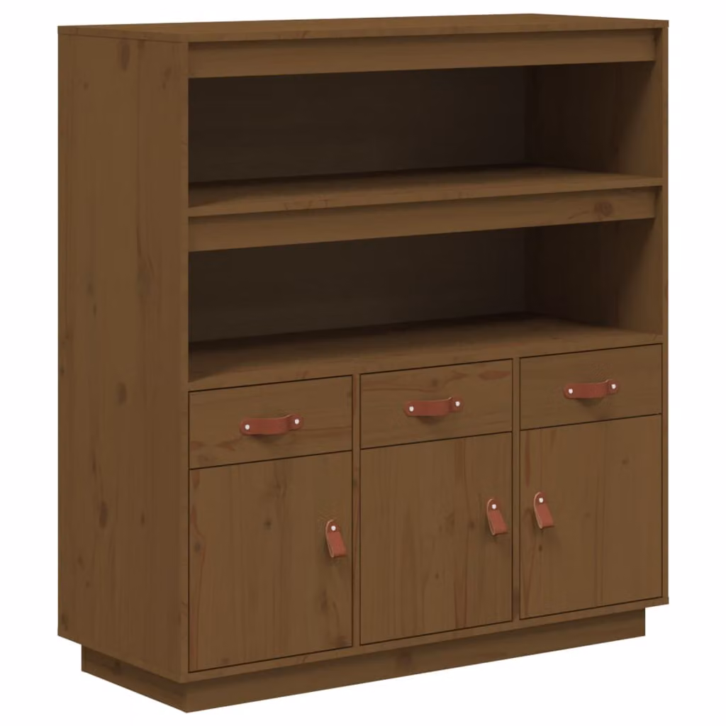 Credenza ambra 100x40x108,5 cm in Legno Massello di Pino