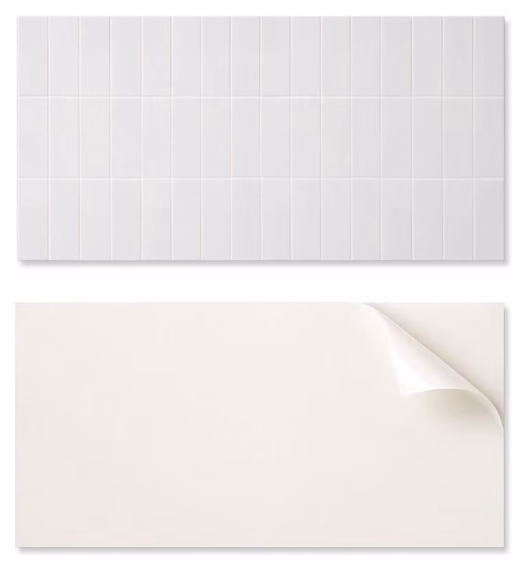 Piastrella in vinile autoadesiva con motivo grafico per la cucina, dimensioni 100 x 50 cm, design semplice e effetto mosaico liscio