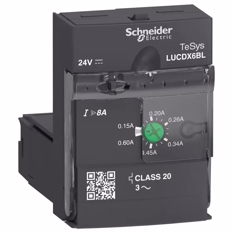 Schneider Electric Unità di controllo avanzata LUCD, Classe 20, 0,15-0,6 A, 24 V CC LUCDX6BL
