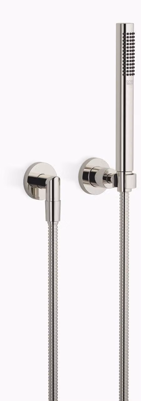 Garniture de douche TARA de Dornbracht avec rosaces individuelles, flowReduce, 27802892-080010, 27802892-080010
