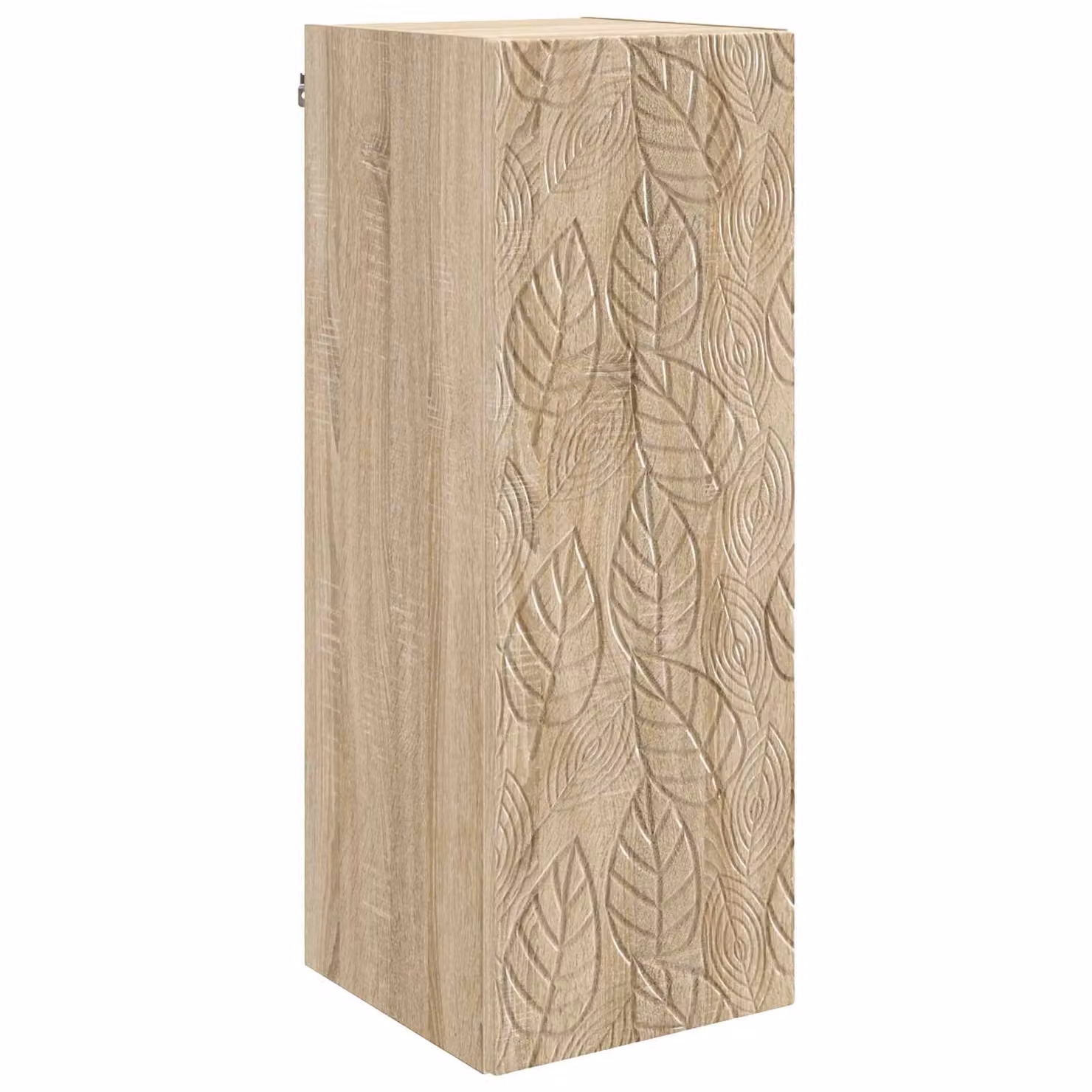 Mobiletto a muro vidaXL in legno MDF con ante a battente, marrone e beige, L: 33 cm, P: 34,5 cm, H: 90 cm