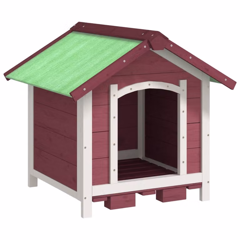 Cuccia per cani Moka 65x65x61,5 cm in legno di pino massiccio