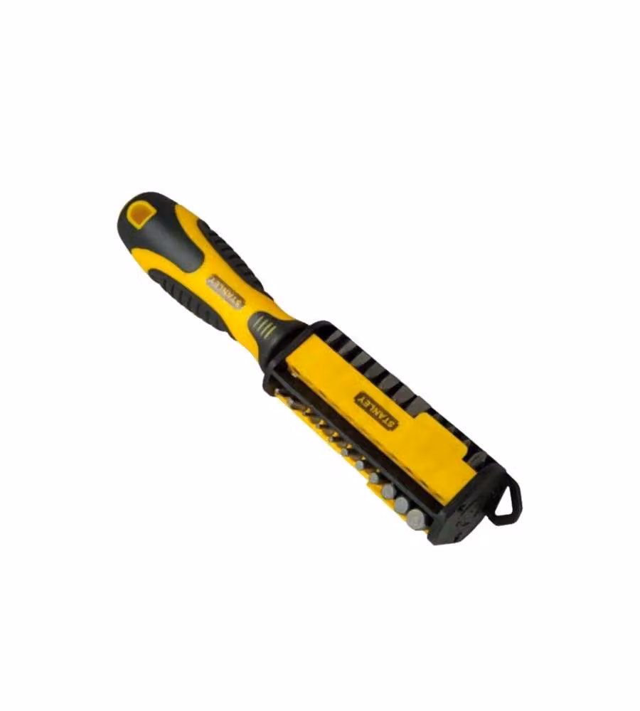 Set di giravite portainserti Stanley con 31 inserti in acciaio inossidabile, colore giallo – 2