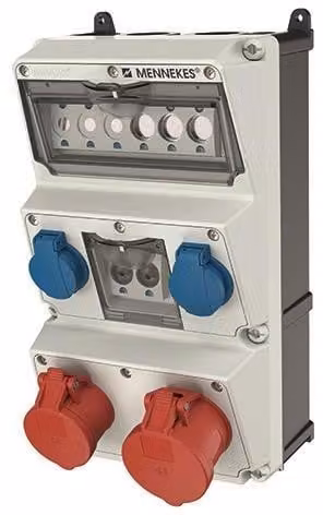 MENNEKES ELEKTROTECHNIK Mennekes combinazione di prese 930009 AMAXX 2xCEE16A/32A 5P 2xSchuko