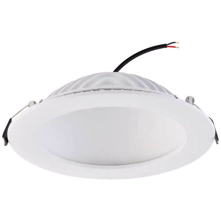 EVN LED da incasso a soffitto, rotondo, bianco, IP20, 350 mA, 18 W, 4000 K, 1055 lm, diametro di incasso 155 mm