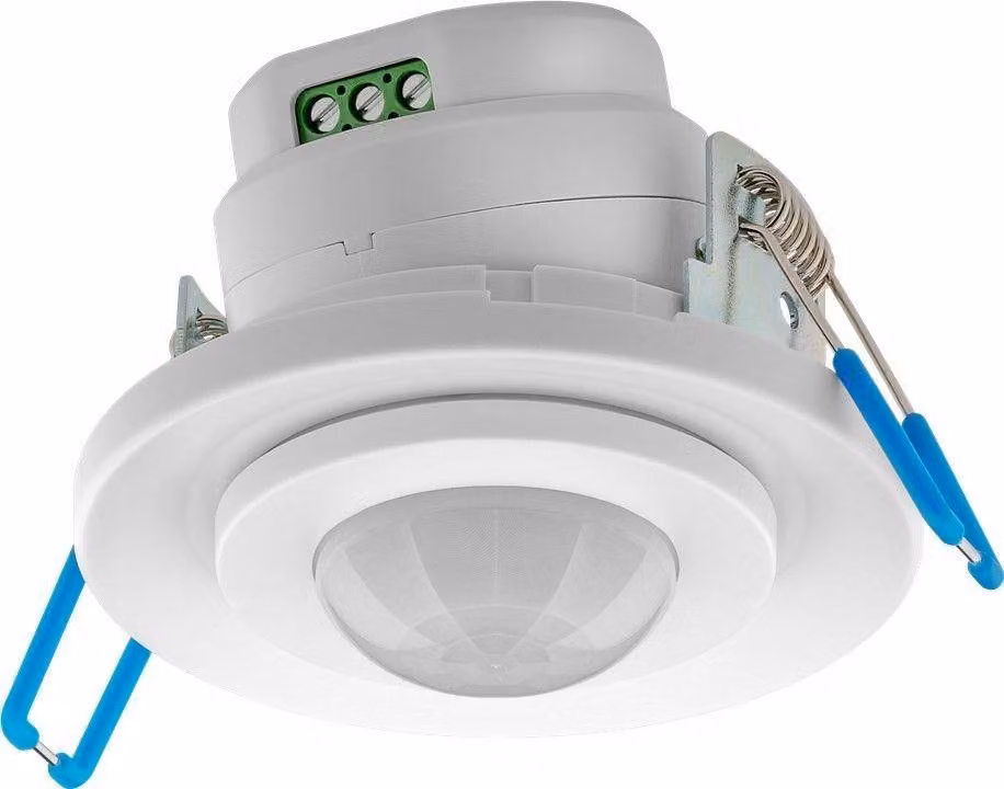 Rilevatore di movimento a infrarossi Goobay - per installazione a incasso a soffitto; rilevamento a 360°, portata 8 m, per uso interno (IP20), compatibile con LED