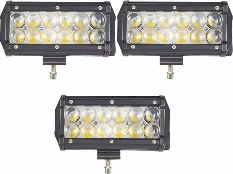 Greenmigo 3X 36W LED Fari supplementari 12V 24V 3600LM Fari da lavoro Fari LED IP67 Impermeabili Angolo di irradiazione 90 gradi Proiettori