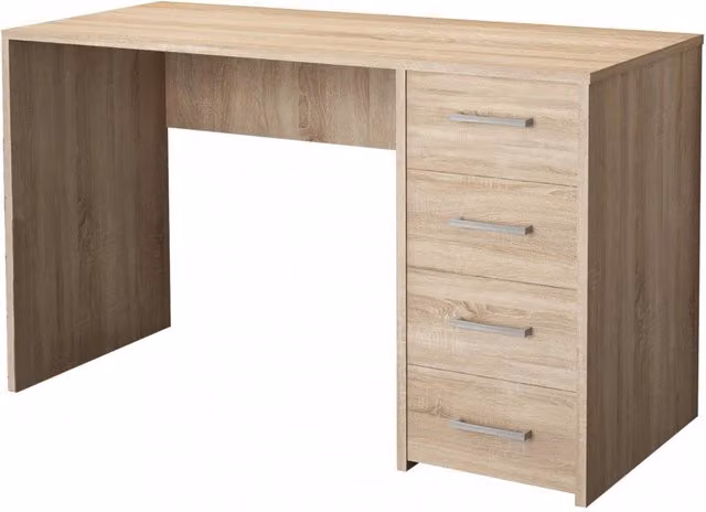 Scrivania Porta PC GIORDANOSHOP in MDF Laminato Colore Quercia e Marrone L: 120 cm, P: 50 cm, H: 74 cm – 1