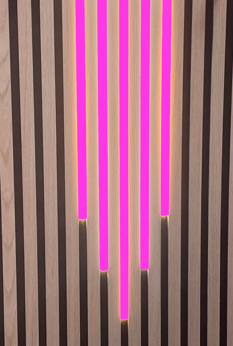 7509 LED mix di luci KS-nero 50-60-70-60-50cm alimentazione ROSA