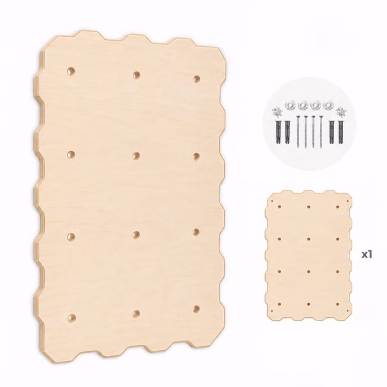 MAMOI® Parete arrampicata bambini per bambini, Palestra e gioco per bimbi, Attrezzatura arrampicata con e senza prese e appigli, Spalliera svedese per