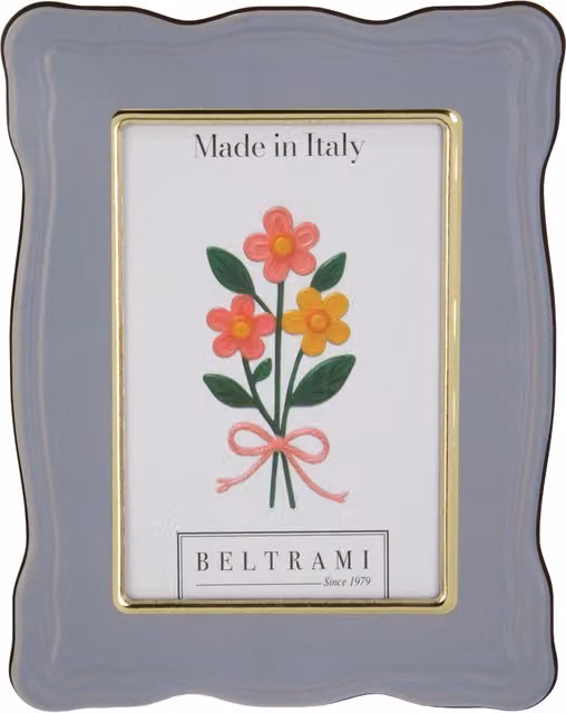 Portafoto Beltrami Summer in legno azzurro e oro per tavolo 13x18 cm – 1