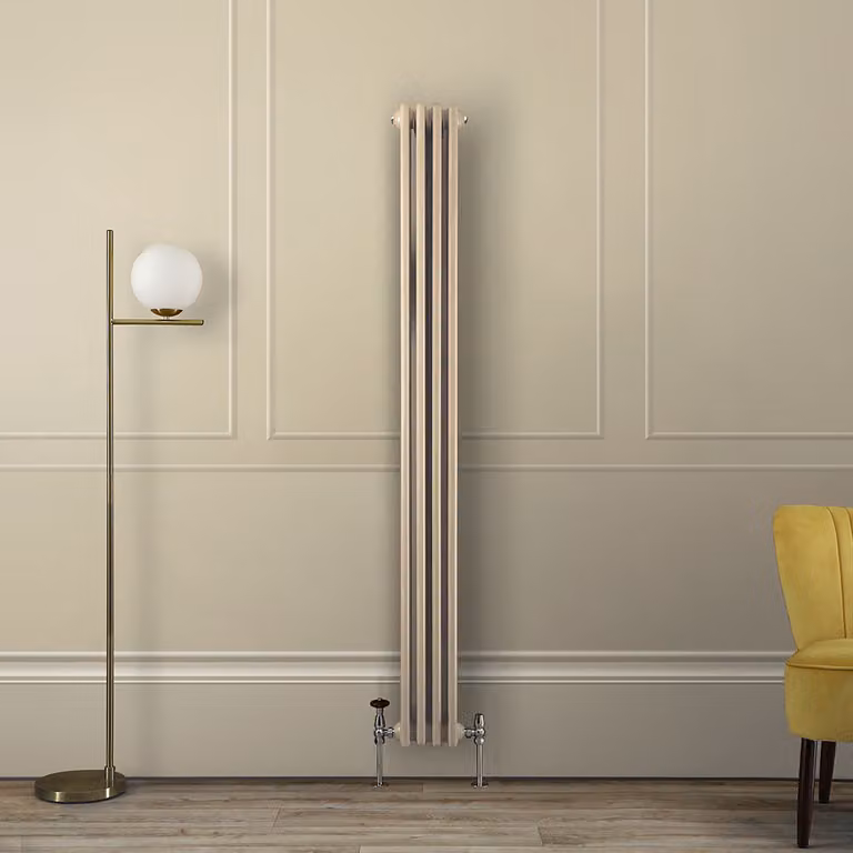Radiatore Tradizionale Verticale a Doppia Colonna - Marrone (Elk Brown) - 1800mm x 200mm - Regent