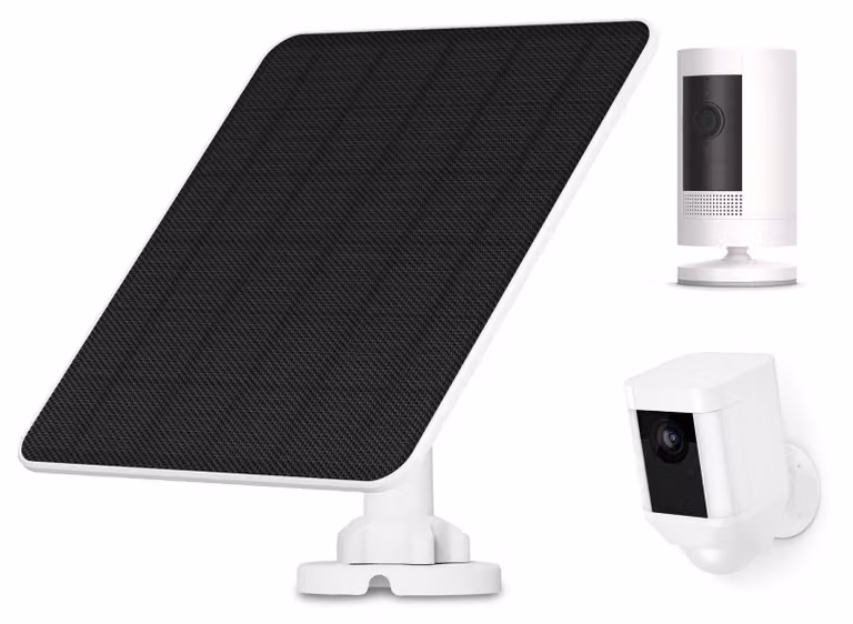 Pannello solare 5W per telecamere Ring, grado di protezione IP65, cavo da 3 metri, regolabile