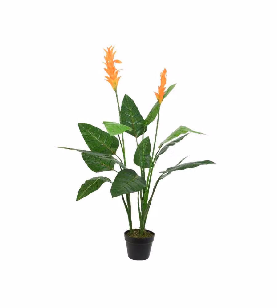 Strelitzia artificiale in vaso 66 x 110 cm