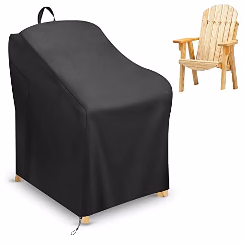 Copertura per Adirondack, Copertura Sedie Giardino, Copertura Sedie Esterno, per Sedia Giardino Adirondack, Tessuto Oxford 420D, Rivestimento Impermeabile Resistente ai Raggi UV Copri Sedie Esterno